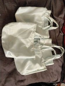 Miniature Satin Tote Bags (Set of 5)