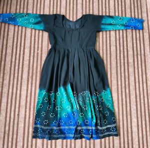 Stylish Front Open Kurti With Beautiful Flare
