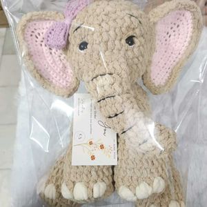 Crochet Elephant Soft Toy 🐘💖