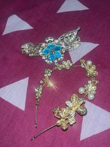 Beautiful crystal hair accessories