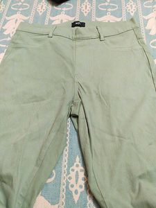 Green Casual Pants