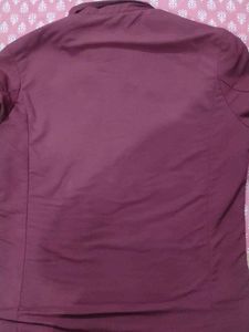 Burgundy Casual Jacket