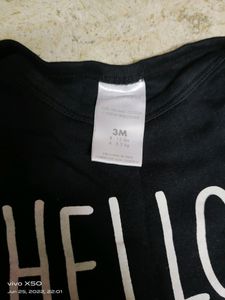 New born baby brand black full sleeves tshir