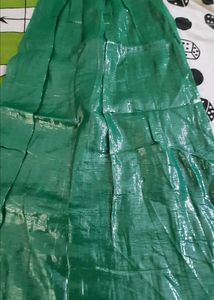 🔥 Green Net Saree 🔥