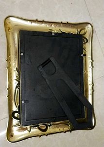 Gold Floral Double Photo Frame