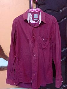 Maroon Casual Shirt