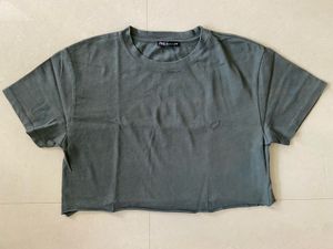 Zara Olive Crop Top