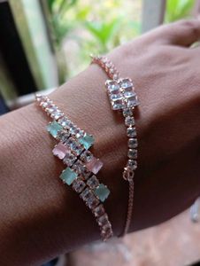 Stylish Stone Bracelet Set Of 2