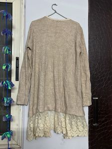 Lace Trim Cardigan