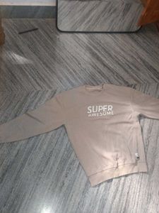 Awesome Graphic Print Sweatshirt