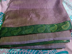 Once Used Very Pretty Saree Full Embroidery,