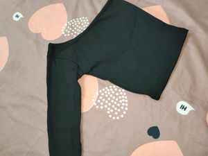 New Black One Shoulder Top