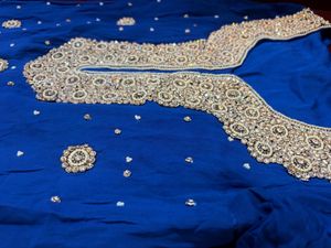 Stone Work Blue Kurta Set