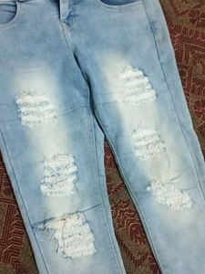 Ripped High-Waisted Jeans