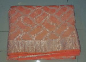 Peach Banarasi Saree