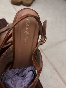 “M&amp;H” Tan High Wedges (Almost 🆕)