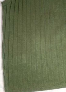 Olive Green Ribbed Tank Top