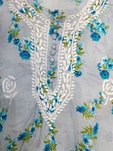 CHIKANKARI EMBROIDERED KURTA