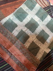 Burberry Elegant Green Saree