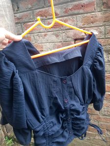 Crop Top Navy Blue