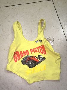 cute yellow crop top
