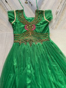 Green Colour Dress For Party Wear