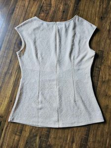 Beige Embellished Top