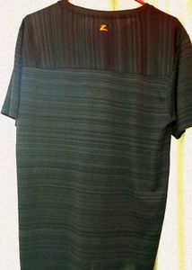 ZAGROS - Charcoal Black Tshirt Horizontal Stripes