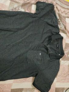 Men's Grey Polo with Pocket