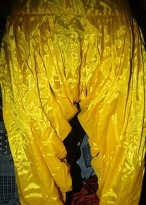 yellow suit silk