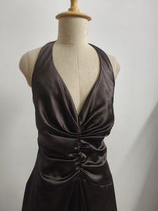 Brown Halter Gown
