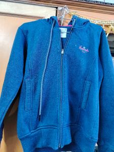 Blue Zip-Up Hoodie