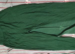 Bottle Green Handloom Cotton Embroidery Kurta Set