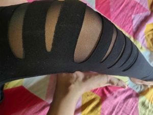 Black Ripped Leggings