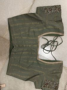 Embroidered Readymade Saree Blouse