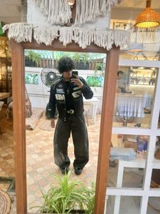 Black Pacthed Racer Jacket