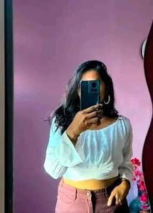 White Puff Sleeve Top