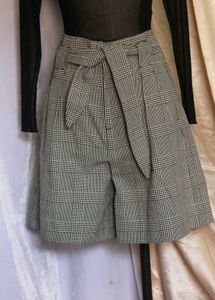 Zara High Waisted Plaid Shorts