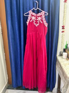 Pink Embroidered Gown