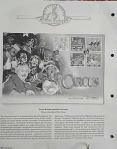 Circus First Day Cover
