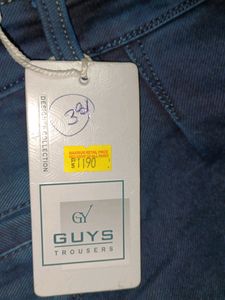 Stylish Side Strip New Jeans With Tag