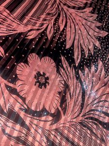Black and Peach Designer Saree