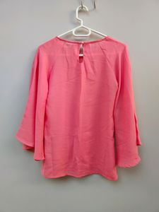 Peach Bell-sleeve Top