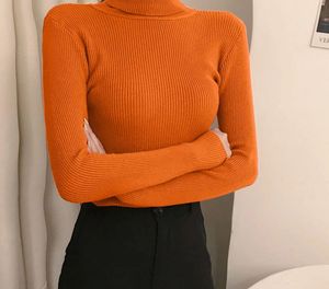 H&M Orange Turtleneck Jumper