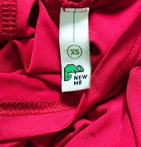 NEWME Maroon Square Neck Top