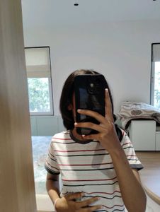 Classic Striped Cotton T-Shirt – Relaxed Fit