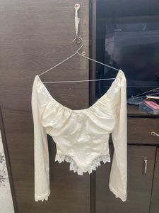 White Corset Top - Winter Appropriate