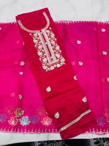 Pink Embroidered Salwar Kameez Suit