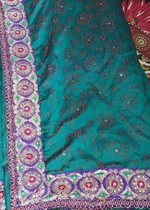 Heavy Border Ethnic saree