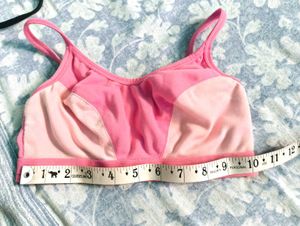 Pink Sports Bra